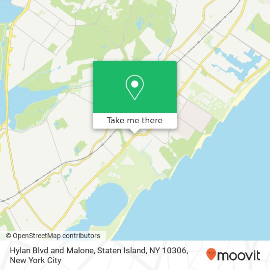 Hylan Blvd and Malone, Staten Island, NY 10306 map
