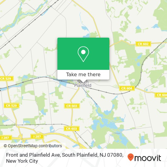 Front and Plainfield Ave, South Plainfield, NJ 07080 map