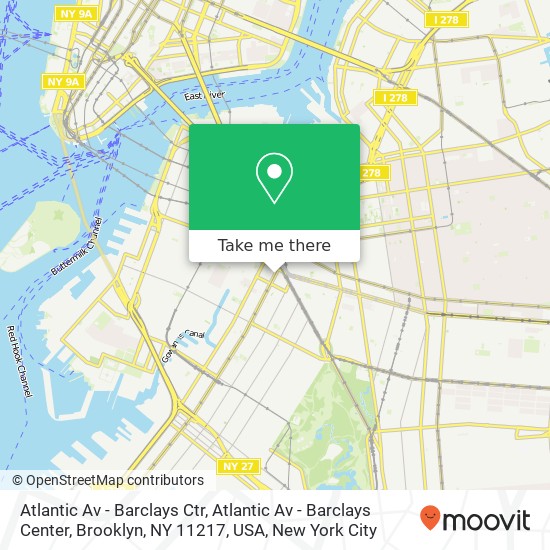 Atlantic Av - Barclays Ctr, Atlantic Av - Barclays Center, Brooklyn, NY 11217, USA map