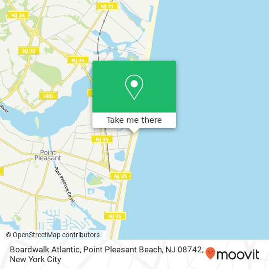 Boardwalk Atlantic, Point Pleasant Beach, NJ 08742 map