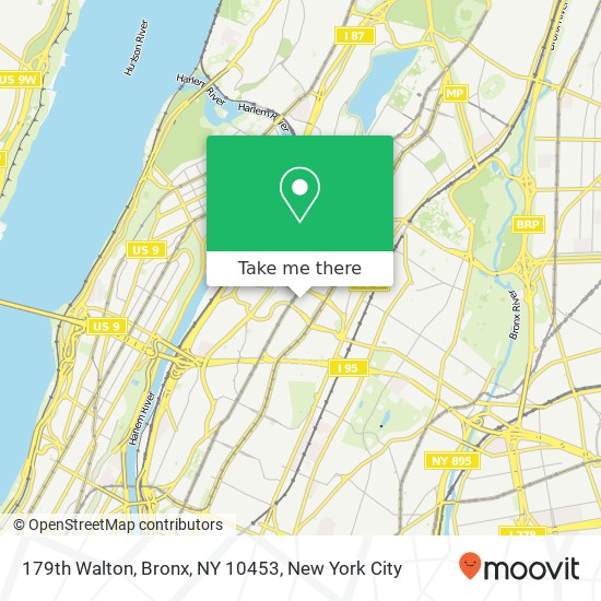 179th Walton, Bronx, NY 10453 map