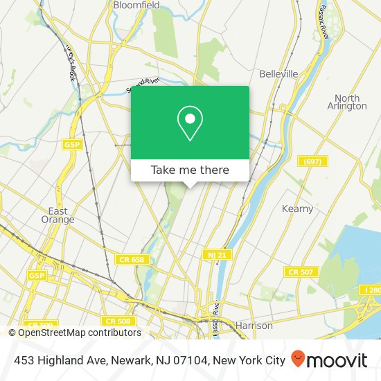 453 Highland Ave, Newark, NJ 07104 map