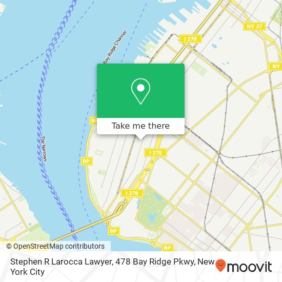 Mapa de Stephen R Larocca Lawyer, 478 Bay Ridge Pkwy