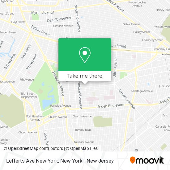 Lefferts Ave New York map
