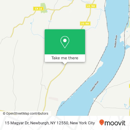 Mapa de 15 Magyar Dr, Newburgh, NY 12550