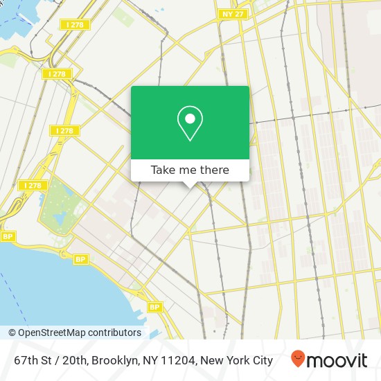 67th St / 20th, Brooklyn, NY 11204 map