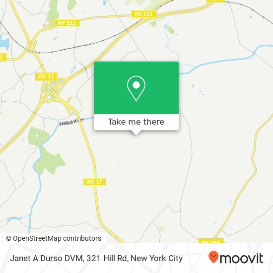 Janet A Durso DVM, 321 Hill Rd map