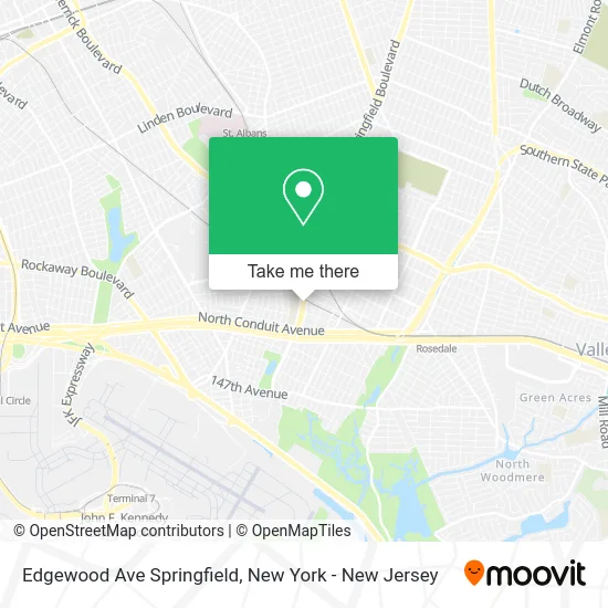 Edgewood Ave Springfield map