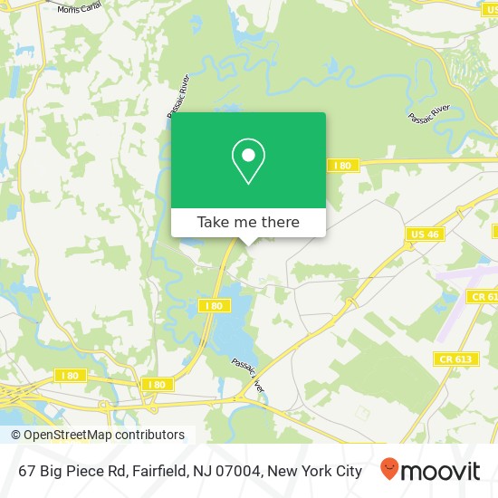 Mapa de 67 Big Piece Rd, Fairfield, NJ 07004