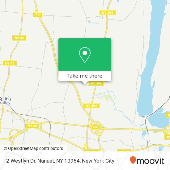 Mapa de 2 Westlyn Dr, Nanuet, NY 10954