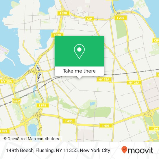 Mapa de 149th Beech, Flushing, NY 11355