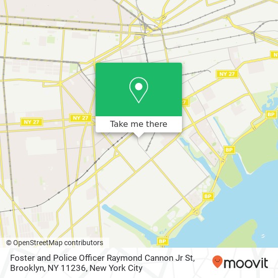Foster and Police Officer Raymond Cannon Jr St, Brooklyn, NY 11236 map