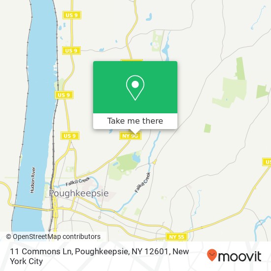 11 Commons Ln, Poughkeepsie, NY 12601 map