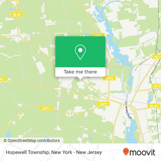 Mapa de Hopewell Township