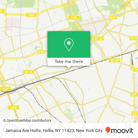 Mapa de Jamaica Ave Hollis, Hollis, NY 11423
