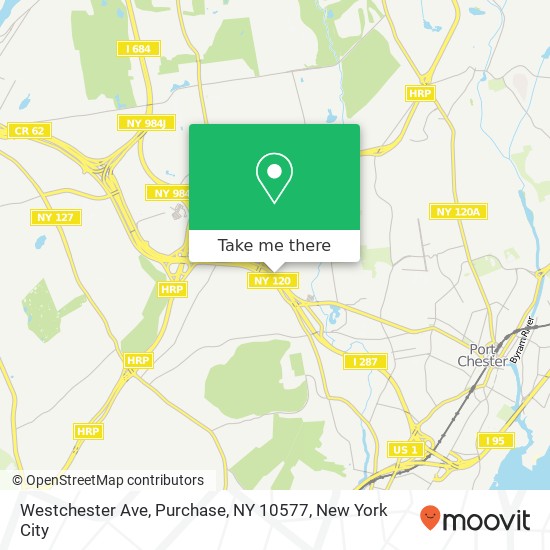Mapa de Westchester Ave, Purchase, NY 10577