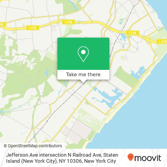 Jefferson Ave intersection N Railroad Ave, Staten Island (New York City), NY 10306 map