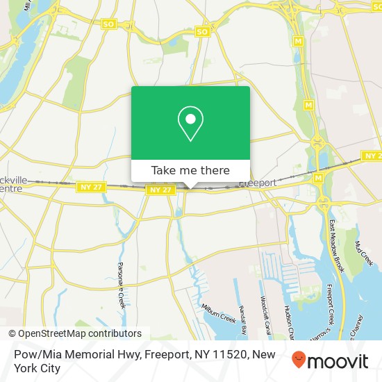Mapa de Pow / Mia Memorial Hwy, Freeport, NY 11520