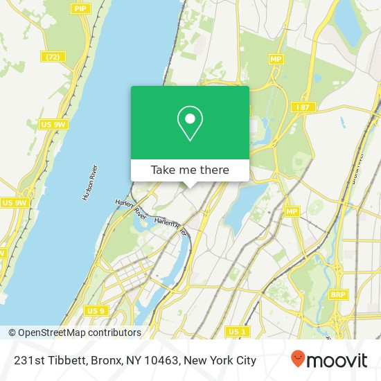 231st Tibbett, Bronx, NY 10463 map