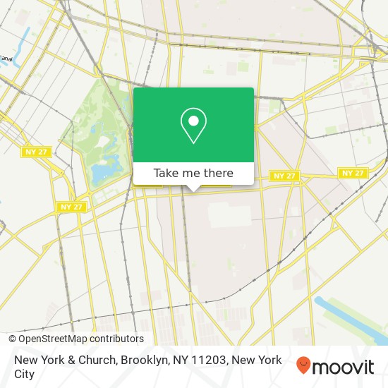 New York & Church, Brooklyn, NY 11203 map