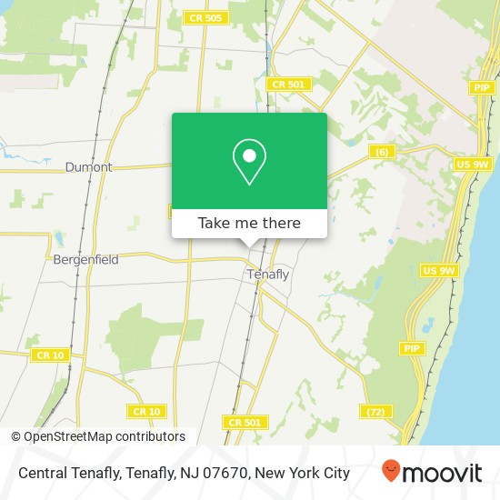 Central Tenafly, Tenafly, NJ 07670 map