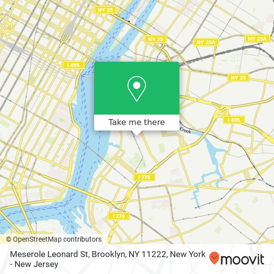 Meserole Leonard St, Brooklyn, NY 11222 map