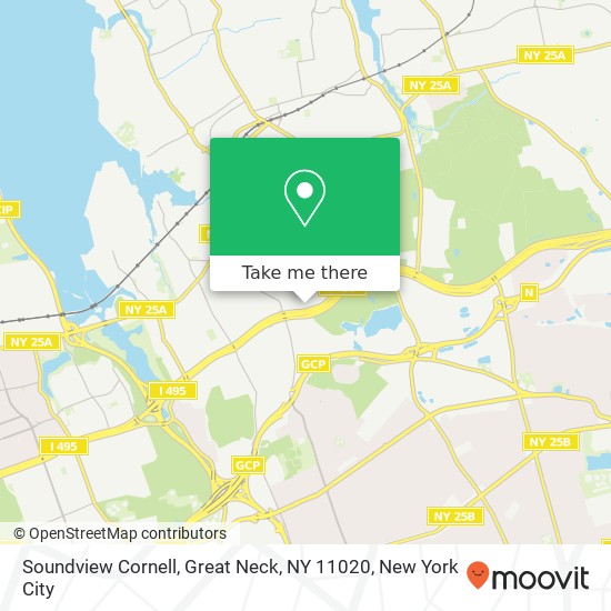 Soundview Cornell, Great Neck, NY 11020 map