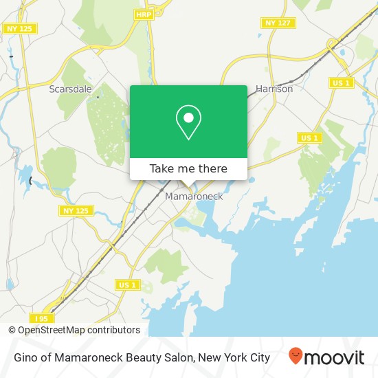 Mapa de Gino of Mamaroneck Beauty Salon