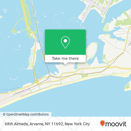 Mapa de 68th Almeda, Arverne, NY 11692