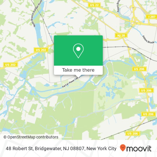 Mapa de 48 Robert St, Bridgewater, NJ 08807