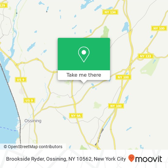 Mapa de Brookside Ryder, Ossining, NY 10562