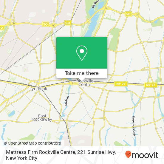 Mattress Firm Rockville Centre, 221 Sunrise Hwy map