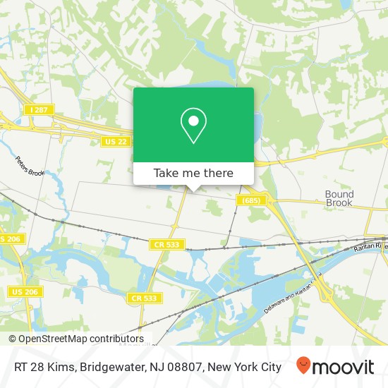 RT 28 Kims, Bridgewater, NJ 08807 map