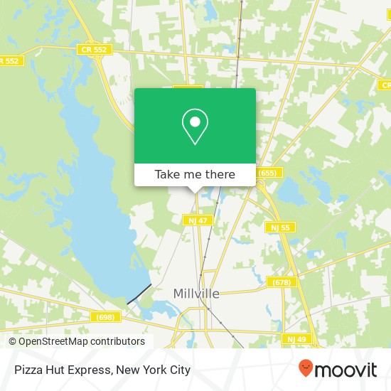 Pizza Hut Express map