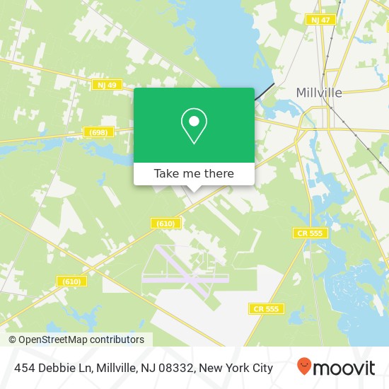 454 Debbie Ln, Millville, NJ 08332 map