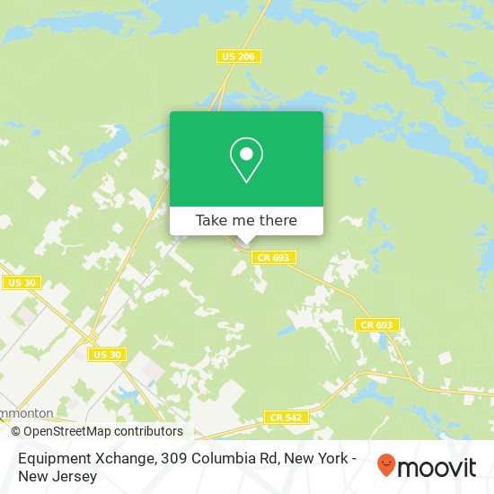 Equipment Xchange, 309 Columbia Rd map