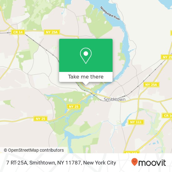 Mapa de 7 RT-25A, Smithtown, NY 11787