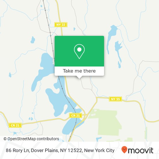 86 Rory Ln, Dover Plains, NY 12522 map