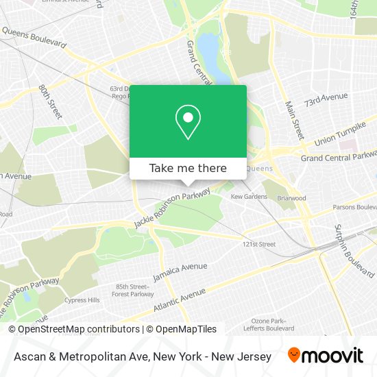 Mapa de Ascan & Metropolitan Ave