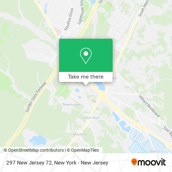 Mapa de 297 New Jersey 72