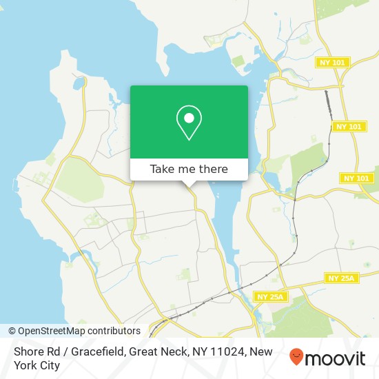 Mapa de Shore Rd / Gracefield, Great Neck, NY 11024