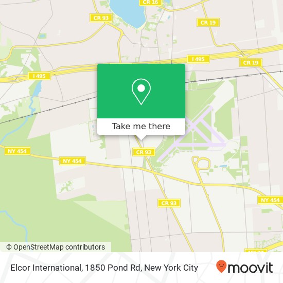 Mapa de Elcor International, 1850 Pond Rd