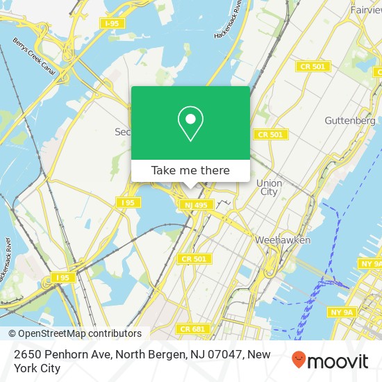 2650 Penhorn Ave, North Bergen, NJ 07047 map