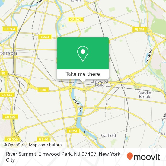 Mapa de River Summit, Elmwood Park, NJ 07407