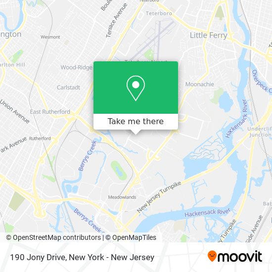 190 Jony Drive map