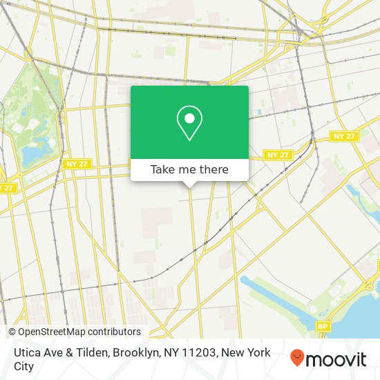Utica Ave & Tilden, Brooklyn, NY 11203 map