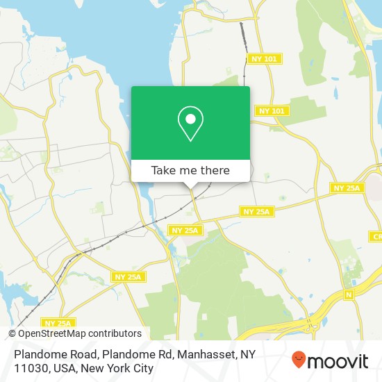 Mapa de Plandome Road, Plandome Rd, Manhasset, NY 11030, USA