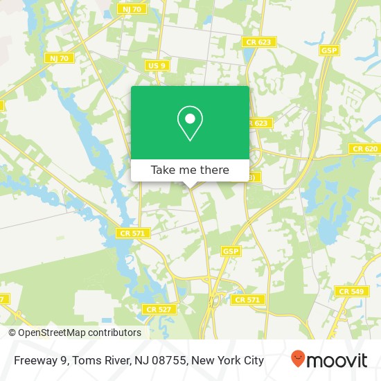 Freeway 9, Toms River, NJ 08755 map