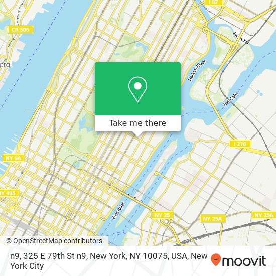 n9, 325 E 79th St n9, New York, NY 10075, USA map