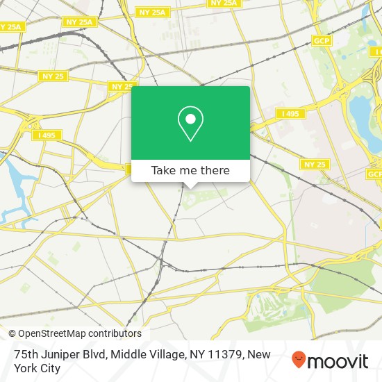 75th Juniper Blvd, Middle Village, NY 11379 map